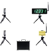 YZ Battery Powered Wireless Laser Timer for Sprints Race Clock Running Stopwatch Electronic Bike ...