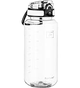 Fanhaw 32 Oz Plastic Water Bottle with Chug Lid - For Sport, Women, Men | BPA-free Tritan Leak Pr...