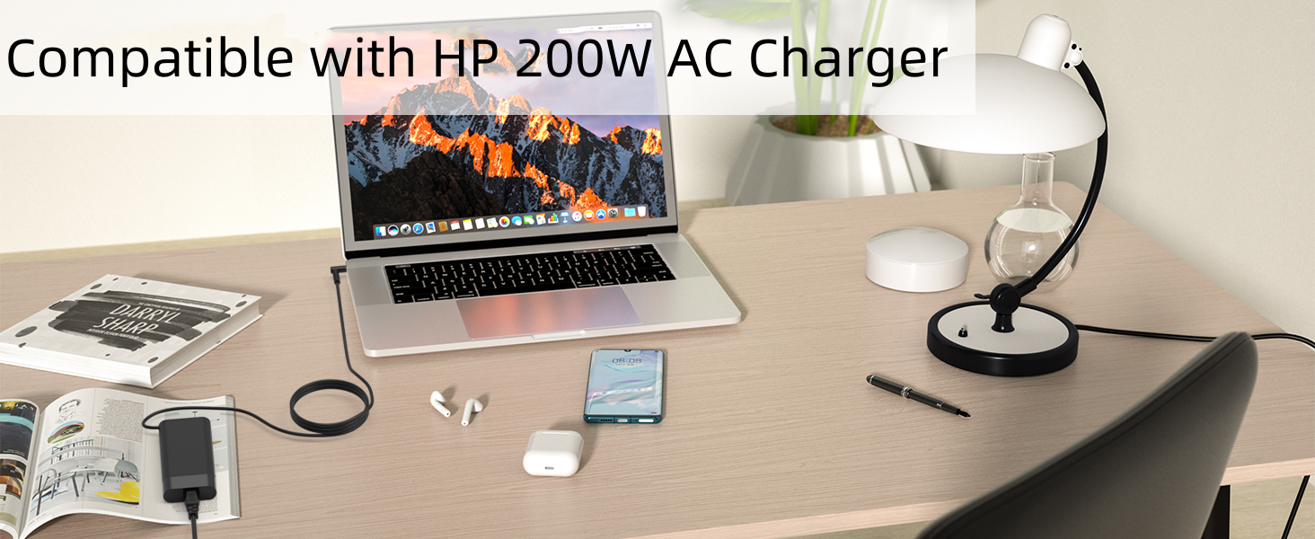 HP 200W Laptop Charger