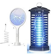 YISSVIC Bug Zapper Outdoor Indoor Waterproof and Electric Fly Swatter 4000V for Home Patio Office...