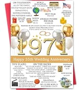 Hongshan 55th Anniversary Card,Funny 55 Year Anniversary Ideas Gifts for Couple Husband Wife,Roma...