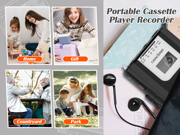 Protable cassette player