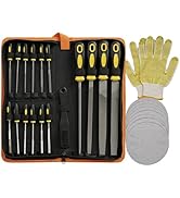 warmtree 28Pcs Metal File Set, Heavy Duty T12 Drop Forged Alloy Steel Files, Includes 4 Large Fil...
