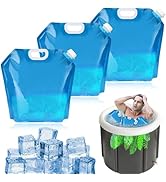 FOWSRHRG 3Pcs Ice Bath Bags - 10L Cold Plunge Tub Accessories Large Capacity Ice Bath Freezer Bag...