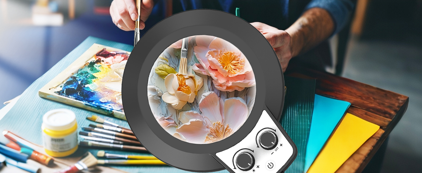 miniature painting light craft light esthetician light magnifying light for crafts hands free