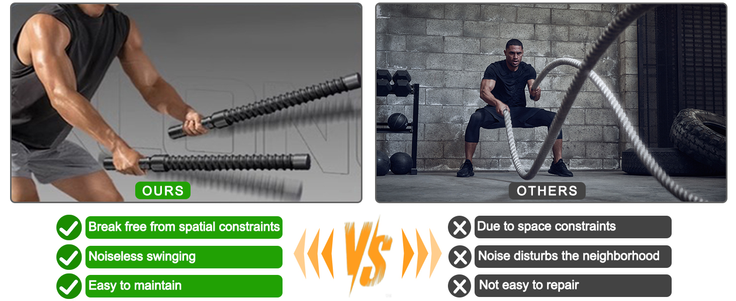 cordless battle ropes