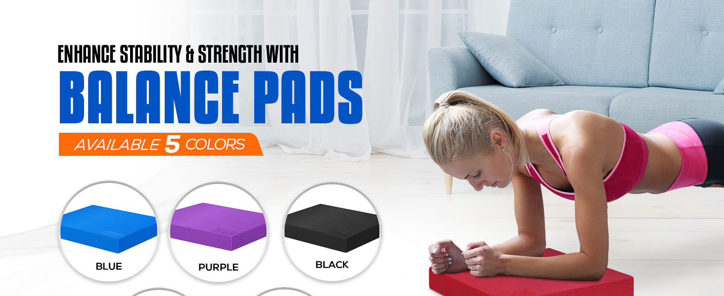 blue foam mat, foam mat, stability mat, thick exercise mats for home workout, physical therapy