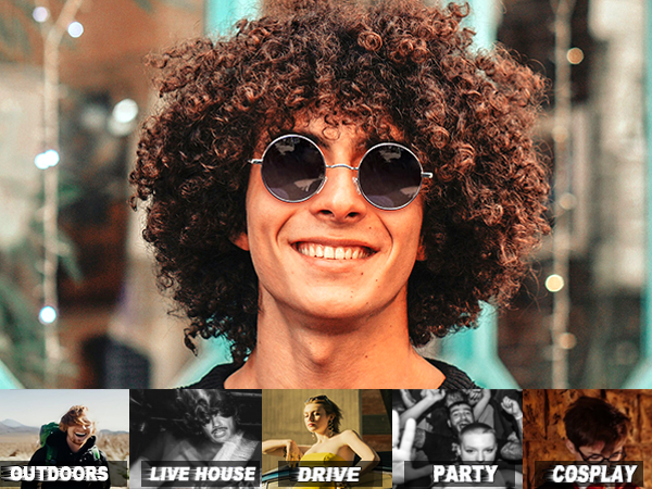 punk rock round sunglasses