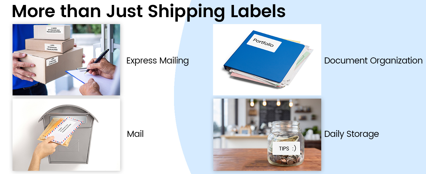 shipping labels