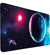 Large Gaming Mouse Pad, 31.5x15.7x0.12 inch Large Extended Computer Keyboard Mouse Mat, Water Res...