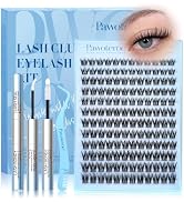 Pawotence Lash Clusters Kit Wispy Lashes Clusters Eyelash Extension Kit CD-Curly Fairy Eyelash Cl...
