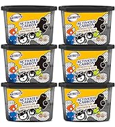 NATRUTH Moisture Absorbers with Activated Charcoal,6-Pack Portable Closet Dehumidifier, Odor Elim...