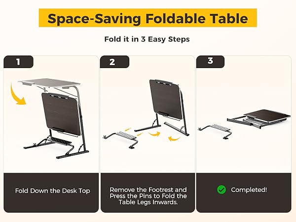 Space Saving Foldable Table - Quick Instruction