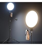 Weilisi 10.5" Ring Light with 69" Tripod Stand and Phone Holder Kit, Full-Screen Zoom Lighting fo...