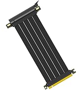 Glorto PCIe 4.0 Riser Cable, x16 High Speed Graphics Card Extension Port Adapter, Flexible GPU Ri...