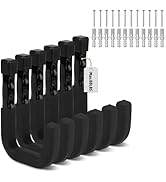 SEDY 6-Piece Heavy Duty Garage Storage Hooks, Wall Mount J Utility Hooks Holds 88 LB, Large Metal...