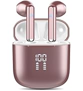 Wireless Earbuds, Bluetooth 5.3 Headphones with 4-Mics Clear Call and ENC Noise Cancelling, Bluet...