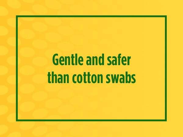 Earwax removal drops are safer and more gentle than cotton swabs