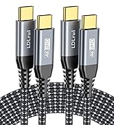 USB C to USB C 3.2Gen2x2 Cable-20Gbps Data Transfer 4K USD 100W Fast Charging-6ft 2pack