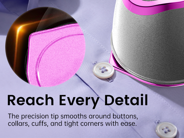 Reach Every Detail with Precision: Smooth Collars, Cuffs, Buttons &amp; Tight Corners.