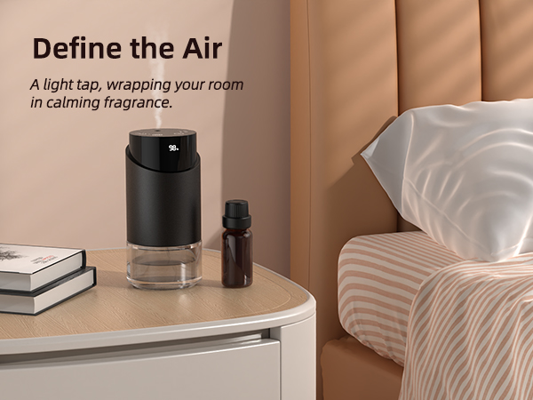 waterless diffuser essential oil scent aromatherapy portable battery operated home room office mini