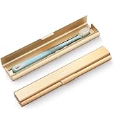 Oralphi Aluminum Toothbrush Travel Case, Portable Travel Toothbrush Holder, Durable Manual Toothb...