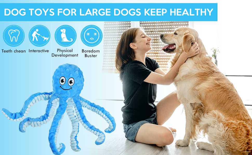 Octopus dog toys