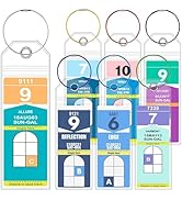 ME.FAN 7 Pack Cruise Luggage Tag Holder for Royal Caribbean &amp; Celebrity, Clear Cruise Tags Holder...