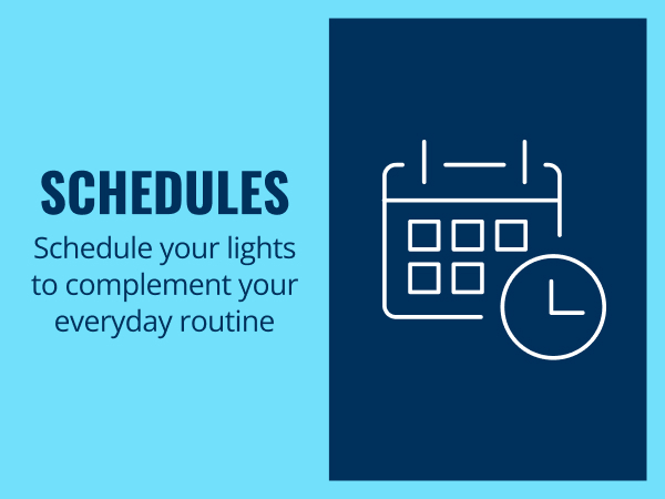 Schedule your lights
