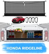 3-Layer Cargo Net for Honda Ridgeline 2017-2026, Zoned Storage Truck Bed Net with Foldable Zipper...