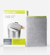 EKO Microfiber Cleaning Mitt for Stainless Steel – Lint-Free Reusable Polishing Cloth &amp; Cleaning ...