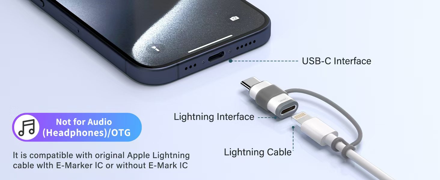 Linghting to usb c adaptor