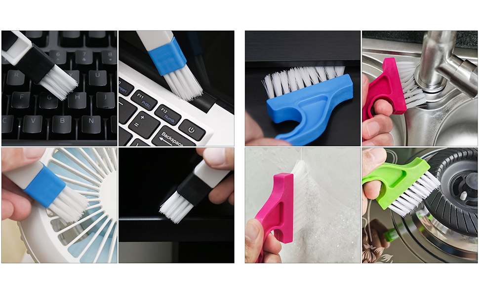 2 in 1 cleaning brush mini dustpan brush set track groove cleaner for home cleaning