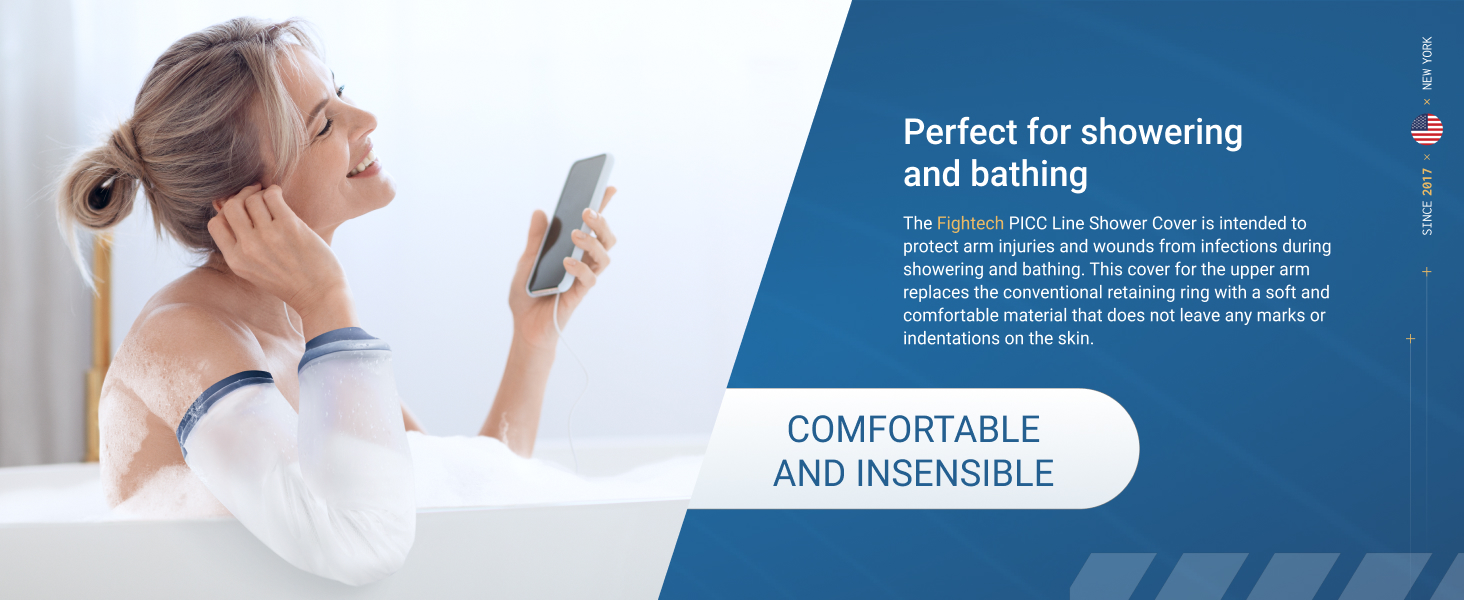 picc line shower cover upper arm pic line sleeve for upper arm arm sleeve waterproof