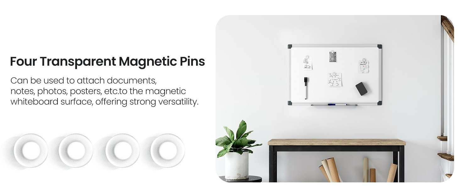 Transparent Magnetic Pins