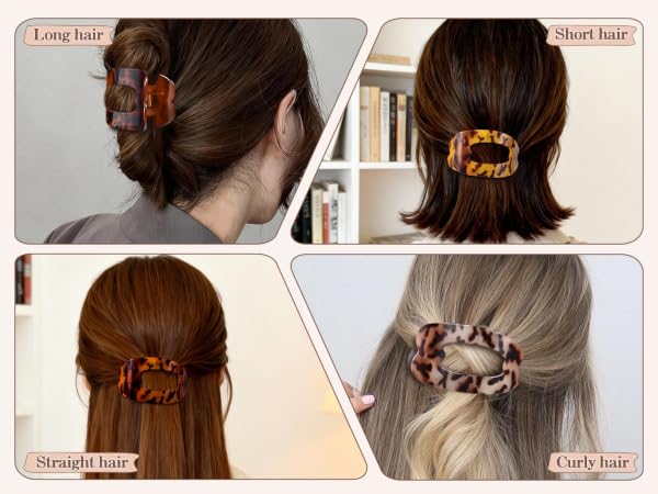 flat hair clips