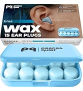 Peace&amp;Quiet | PQ Wax Ear Plugs for Sleeping, Swimming - Soft Noise Cancelling Silicone Gel Wax Ea...