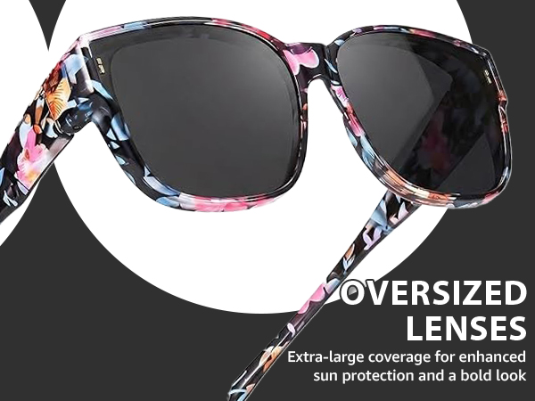 Myiaur Polarized Fit Over Glasses Sunglasses for Women UV400 Protection Reduce Glare
