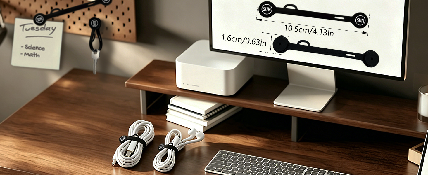MAGNETIC CABLE CLIPS ORGANIZERS