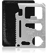 GUARDMAN 11-in-1 Survival Credit Card Multitool – Fathers Day Stocking Stuffer Christmas Gift - M...