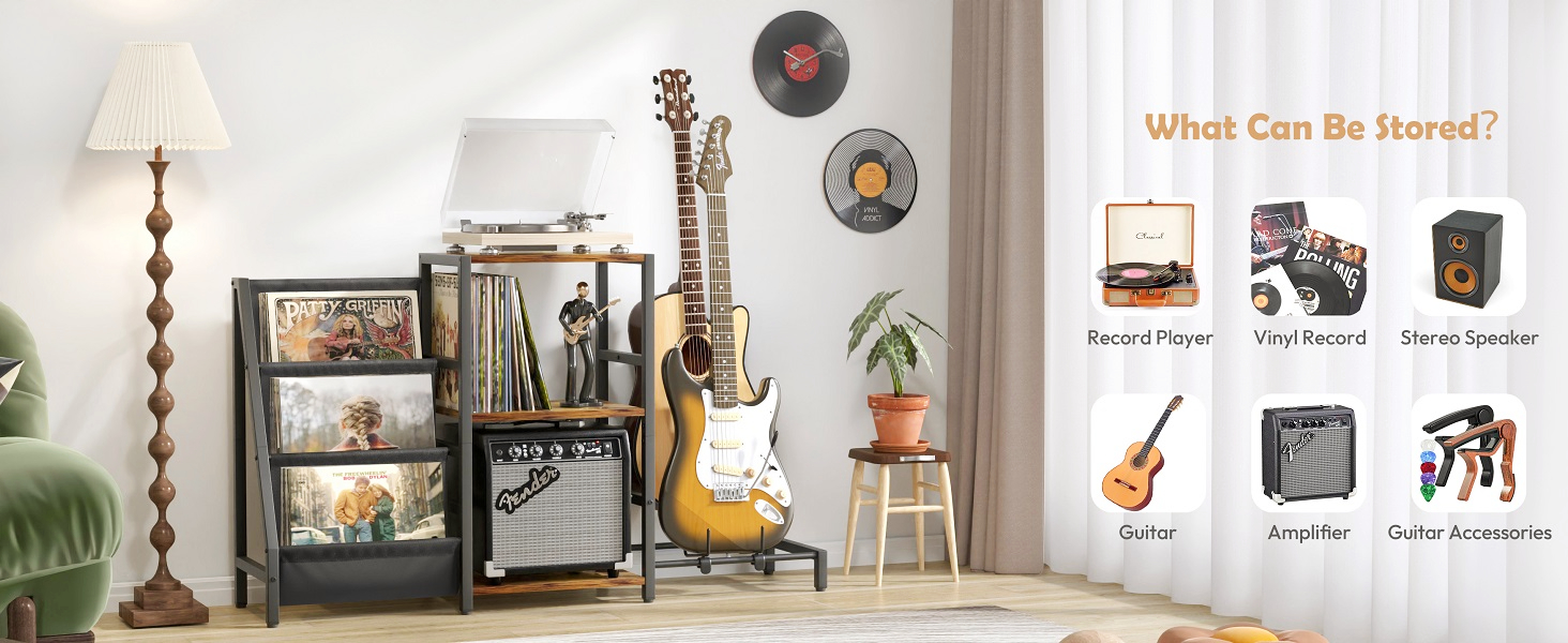 vinyl record shelves