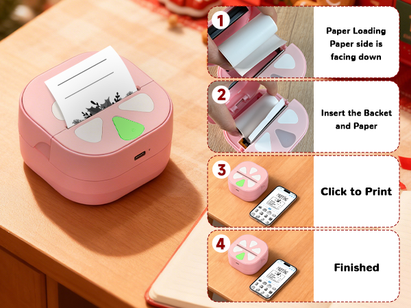 sticker printer sticker maker machine print pod mini printer photo christmas gifts stocking stuffers