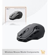UniTak3D Original Bamboo Lab Makerworld MH002 3D Printed Wireless Mouse Model Components DIY Crea...