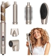 Nawedaa 6-in-1 Pro Ionic Hair Dryer with Constant Temperature &amp; LCD Display | High-Speed Auto Wra...