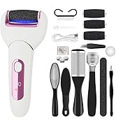 Electric Feet Callus Removers Waterproof Foot File Pedicure Tools Rechargeable Callous Removers w...