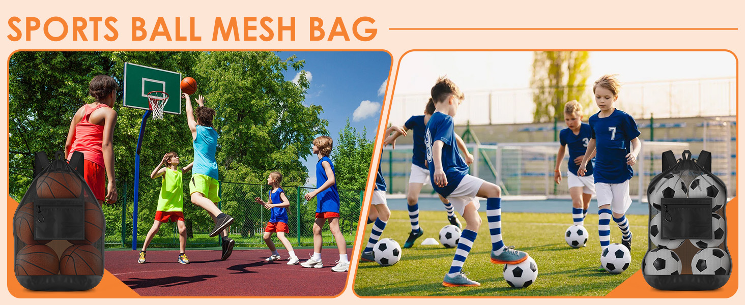 mesh ball backpack