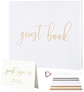 Wedding Guest Book 7"x 9" Guest Book Wedding Reception, Guest Book for Bridal Shower Guest Book, ...