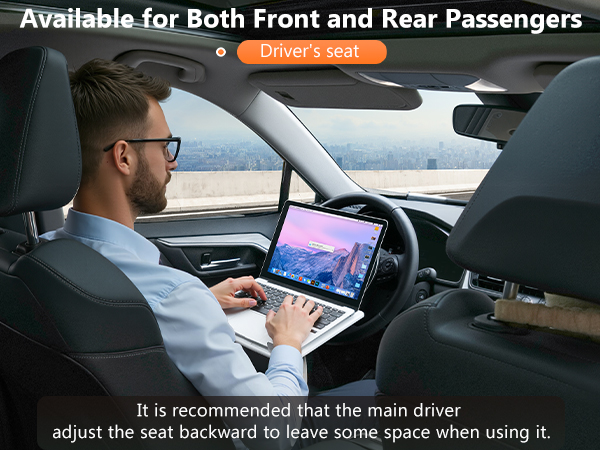 Car Seat Tray Table, Rotatable Travel Tray for Kids/Adults