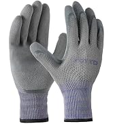 FCTTD Gardening Gloves for Men 3 Pairs Breathable Garden Work Gloves with Rubber Coating for Lawn...