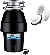 Eco-Logic EL-7-DS-WH 7 Designer Series Food Waste Disposer with White Sink Flange, 1/2 HP